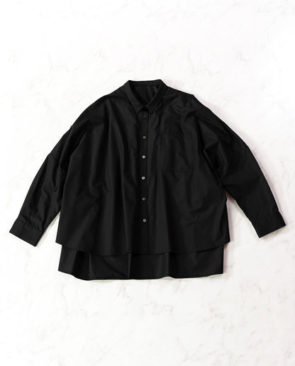 バックギャザーワイドブラウス