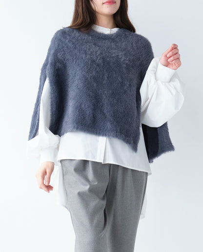 フェザーニットケープ