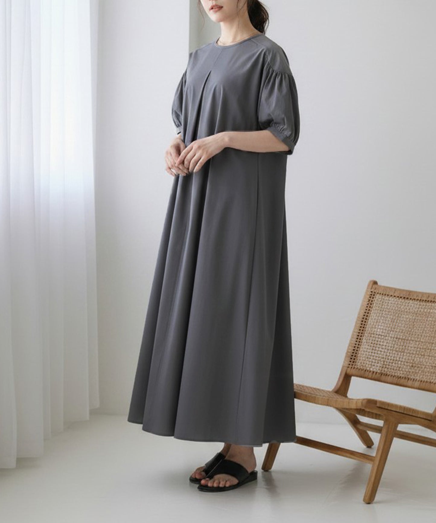 ナイロンストレッチワンピース