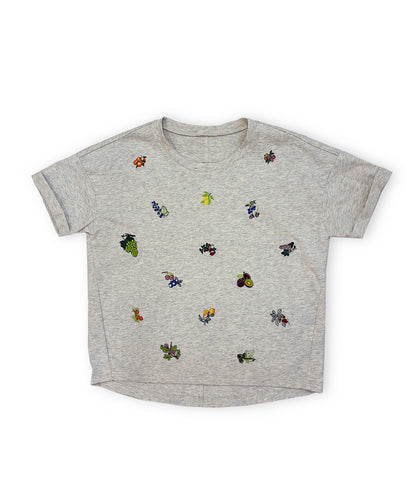 フルーツ刺繍Tシャツ