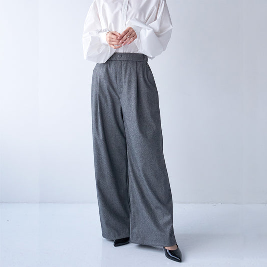 ウールライクワイドパンツ