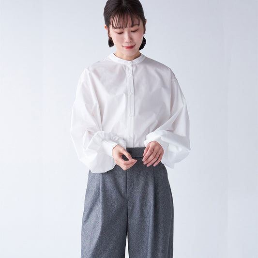 袖リブボリュームブラウス