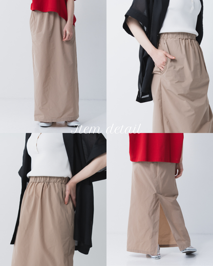 バックスリットナロースカート
