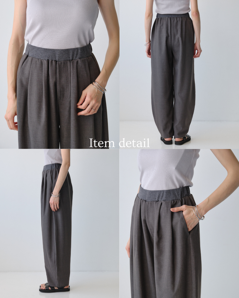 ウエストリブカーブパンツ